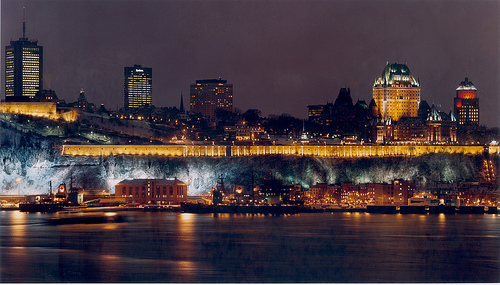 Ville de Québec illuminée